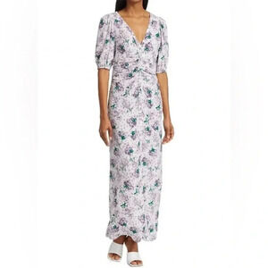 NWT byTiMo | Floral Bouquet Button Front Ruched Summer Maxi Dress - Size XL